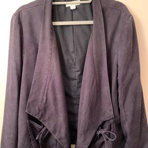 Navy Blue Blazer with pinstripe and tie details